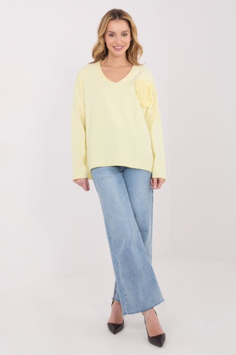 Bluzka Model IT-BZ-6694.69 Light Yellow - Factory Price