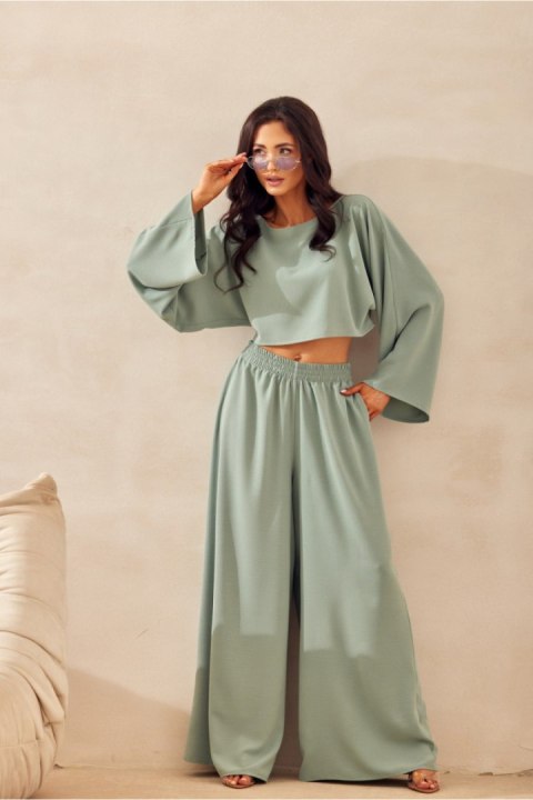 Bluzka Model Martina SZL BLU0216 Szałwia - Roco Fashion