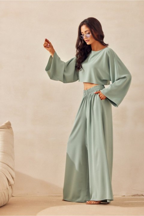 Bluzka Model Martina SZL BLU0216 Szałwia - Roco Fashion