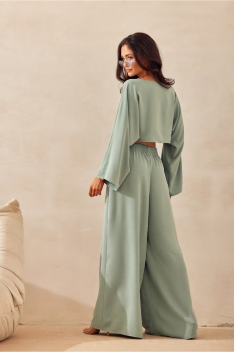 Bluzka Model Martina SZL BLU0216 Szałwia - Roco Fashion