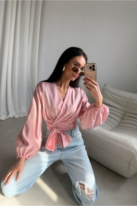 Bluzka Model Nerina ROZ BLU0236 Pink - Roco Fashion