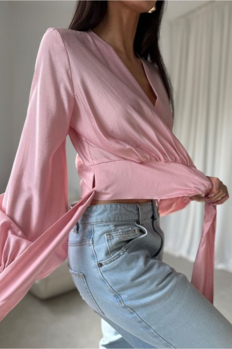 Bluzka Model Nerina ROZ BLU0236 Pink - Roco Fashion