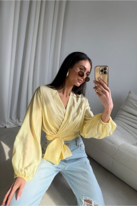 Bluzka Model Nerina ZOL BLU0236 Yellow - Roco Fashion