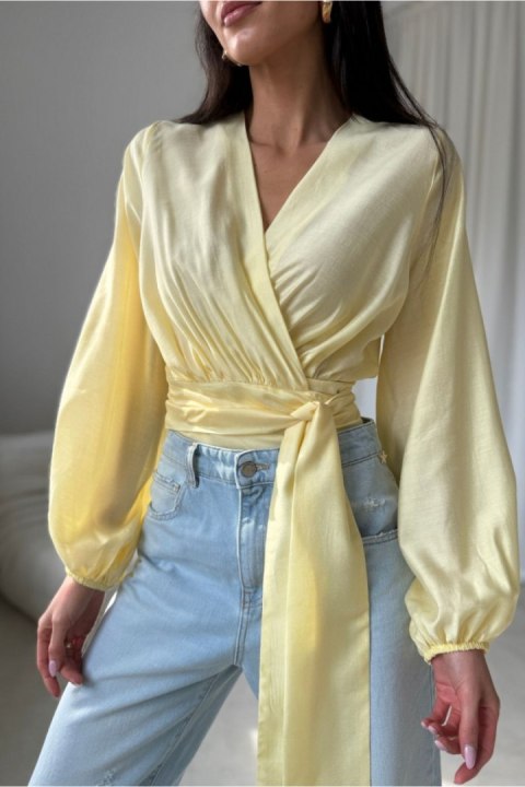 Bluzka Model Nerina ZOL BLU0236 Yellow - Roco Fashion