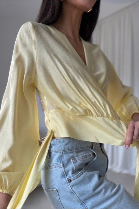 Bluzka Model Nerina ZOL BLU0236 Yellow - Roco Fashion