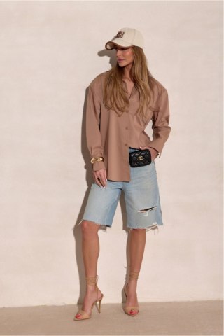 Koszula Damska Model Calista CAM BLU0229 Camel - Roco Fashion