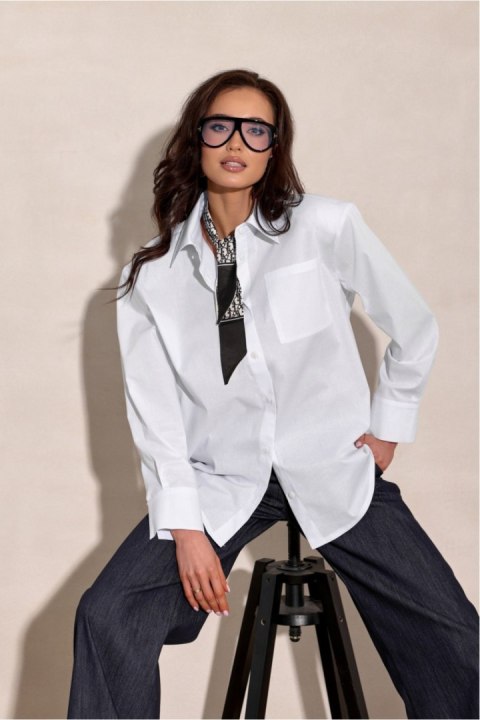 Koszula Damska Model Calista EKR BLU0229 Ecru - Roco Fashion