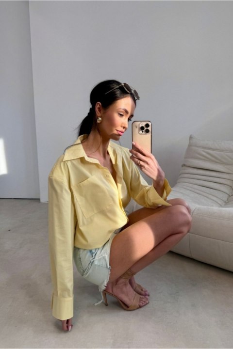 Koszula Damska Model Calista ZOL BLU0229 Yellow - Roco Fashion