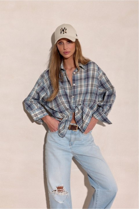 Koszula Damska Model Salina BLU0228 A50 Multicolor - Roco Fashion