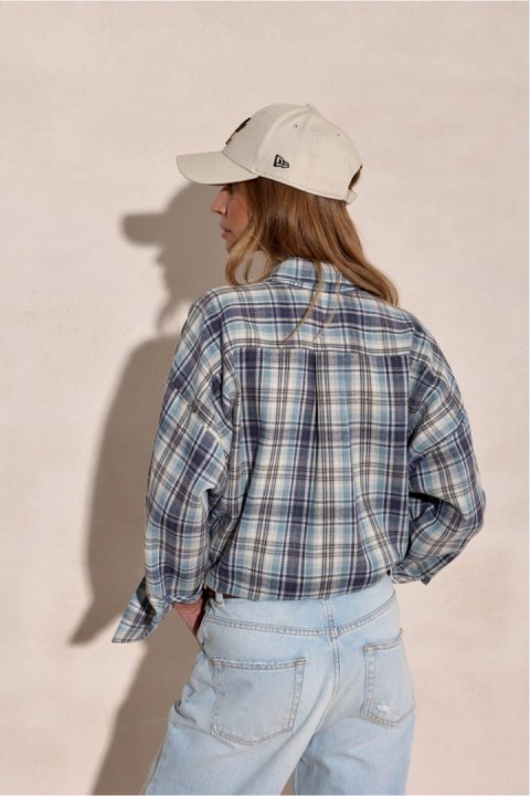 Koszula Damska Model Salina BLU0228 A50 Multicolor - Roco Fashion