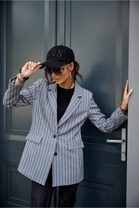 Marynarka Model Jimmie SZA ZAK0013 Grey - Roco Fashion