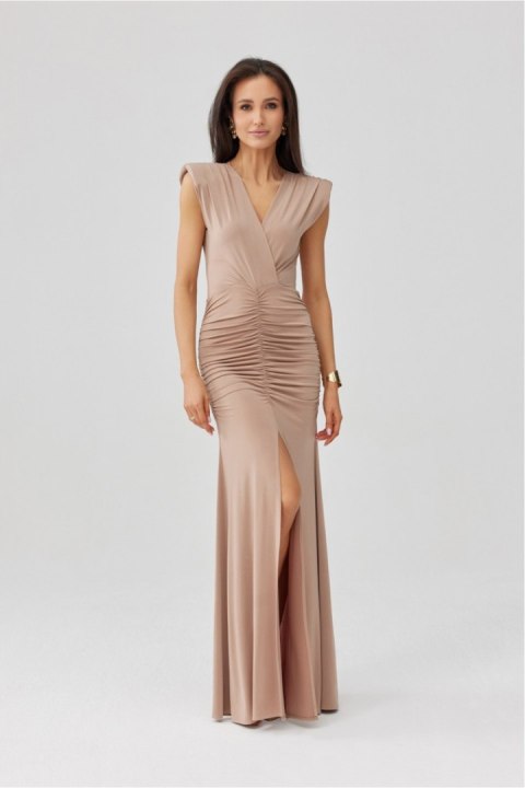 Sukienka Model Noelia CAP SUK0553 Cappuccino - Roco Fashion