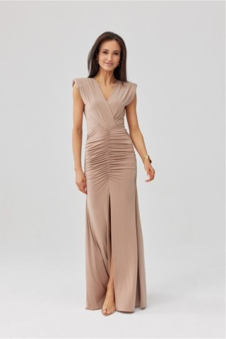 Sukienka Model Noelia CAP SUK0553 Cappuccino - Roco Fashion