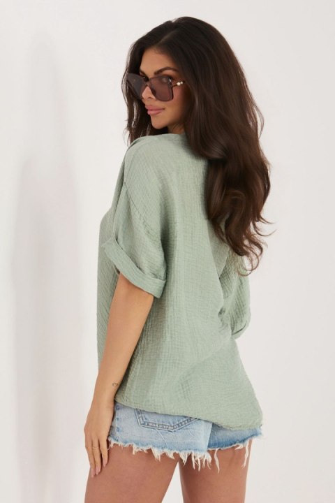 Koszula Damska Model IT-BZ-81891.49 Khaki - Italy Moda