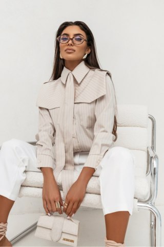 Koszula Damska Model Milo 490101275 Paski Beige - LaBalancia