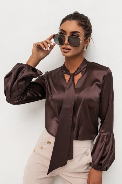 Koszula Damska Model Vivienne 490085107 Brown - LaBalancia