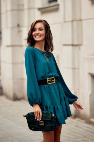 Sukienka Model Alex BUT SUK0305 Bottle Green - Roco Fashion