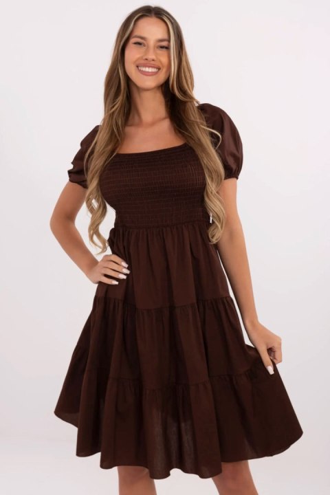 Sukienka Model MI-SK-A2561.89 Dark Brown - Italy Moda