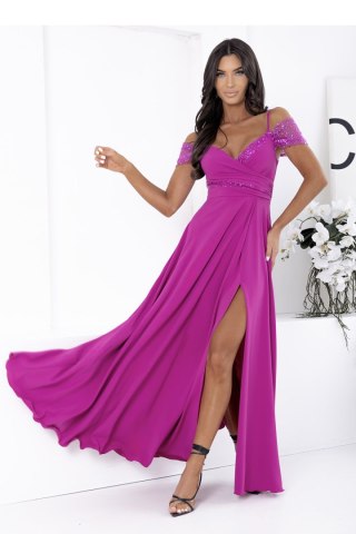 Sukienka Model Walentina Cekin 0011175. Magenta - With You