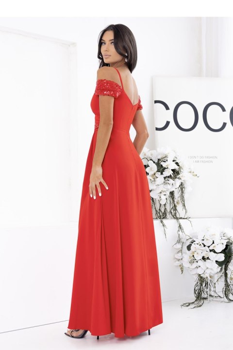 Sukienka Model Walentina Cekin 0011175. Red - With You