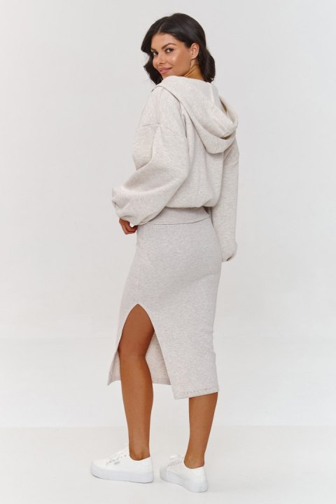 Sukienka Komplet Model A6 Beige Melange - Makadamia