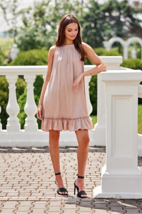 Sukienka Model Mila BEZ SUK0481 Beige - Roco Fashion