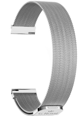 Srebrna bransoleta mesh do Smartwatch G.Rossi 18 mm