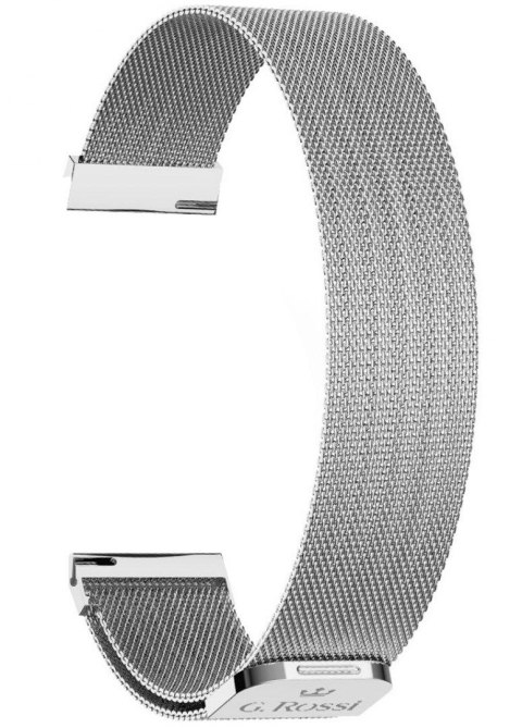 Srebrna bransoleta mesh do Smartwatch G.Rossi 18 mm