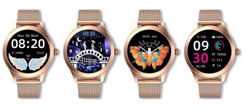 Damski Smartwatch G.Rossi SW014G-2 Różowe Złoto