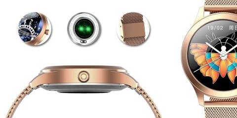 Damski Smartwatch G.Rossi SW014G-2 Różowe Złoto