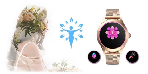 Damski Smartwatch G.Rossi SW014G-2 Różowe Złoto