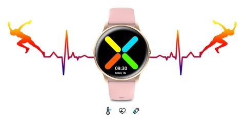 Damski Smartwatch G.Rossi SW015-2 z silikonowym paskiem