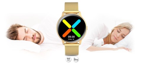 Damski Smartwatch G.Rossi SW015-5 Złoty z Bransoletą