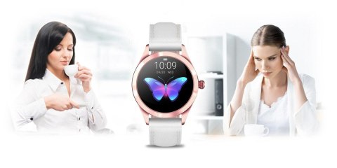 Damski Smartwatch G.Rossi SW017-5 Skórzany Pasek
