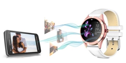 Damski Smartwatch G.Rossi SW017-5 Skórzany Pasek