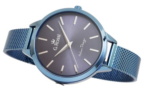 Zegarek damski G.Rossi 10296B-6F1 niebieski mesh