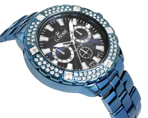 Zegarek Damski G.Rossi 8527B-6F1 z cyrkoniami i fluorescencją