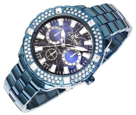 Zegarek Damski G.Rossi 8527B-6F1 z cyrkoniami i fluorescencją