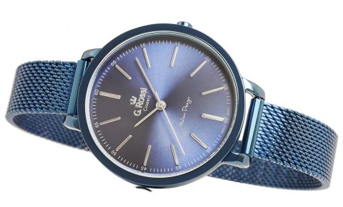 Zegarek Damski G.Rossi C11760B-6F1 Niebieski Stal