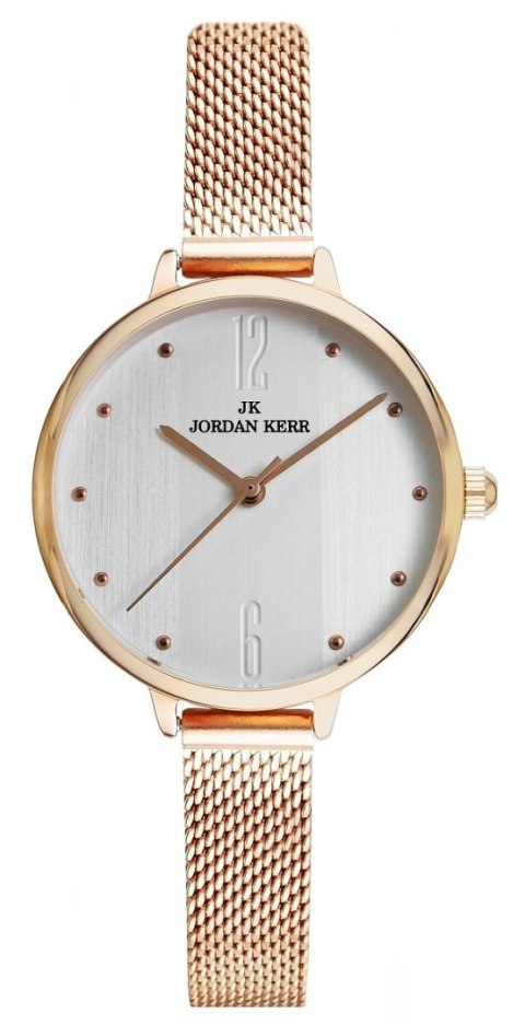 Zegarek damski Jordan Kerr L129 różowe złoto