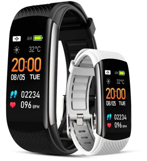 Smartwatch GIEWONT GW200-2 Czarno-Biały (2 Paski)