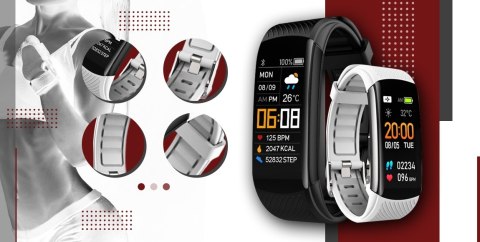 Smartwatch GIEWONT GW200-2 Czarno-Biały (2 Paski)