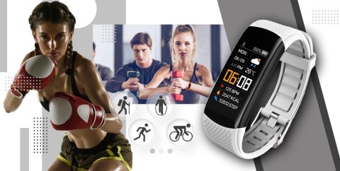 Smartwatch GIEWONT GW200-2 Czarno-Biały (2 Paski)
