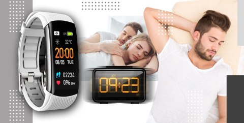 Smartwatch GIEWONT GW200-2 Czarno-Biały (2 Paski)