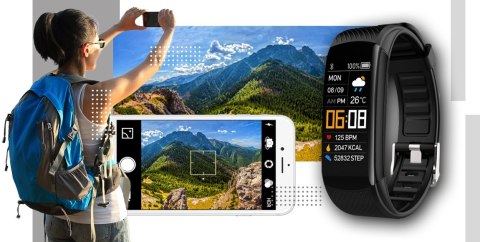 Smartwatch GIEWONT GW200-2 Czarno-Biały (2 Paski)