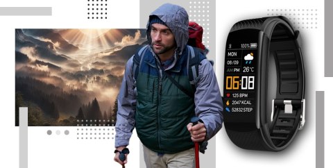 Smartwatch GIEWONT GW200-2 Czarno-Biały (2 Paski)