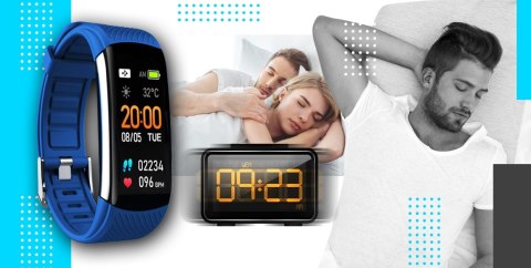 Smartwatch GIEWONT GW200-7 Czarno-Niebieski z 2 paskami