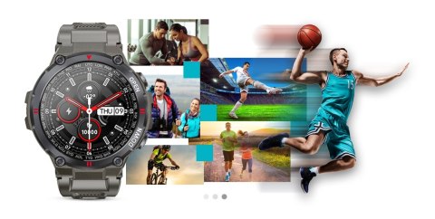 Smartwatch GIEWONT GW430-2 Szary - Rozmowy Bluetooth
