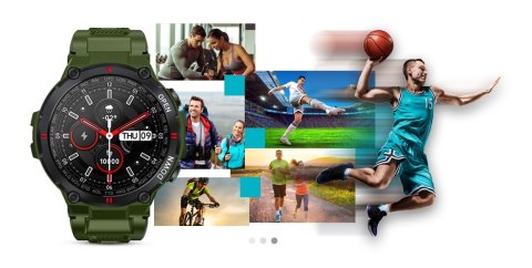 Smartwatch GIEWONT Zielony GW430-3 Sportowy