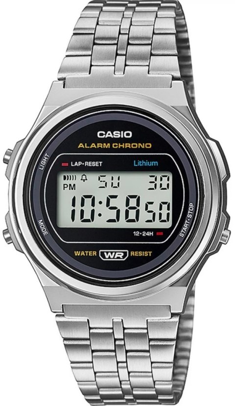 Zegarek Damski Casio Vintage A171WE-1AEF Cyfrowy Srebrny